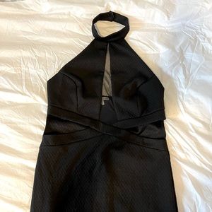 Black Halter Dress by Charlotte Russe